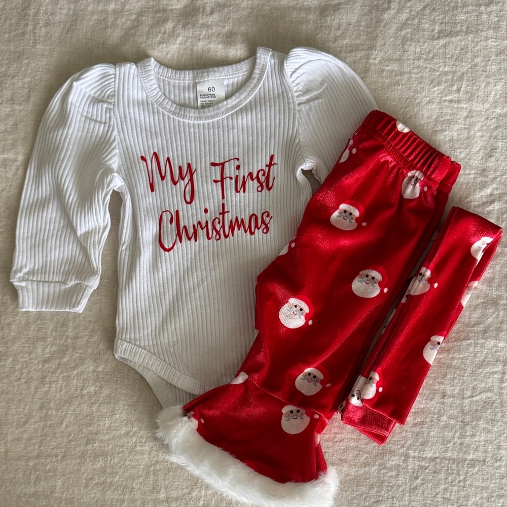 My First Christmas Baby Outfit